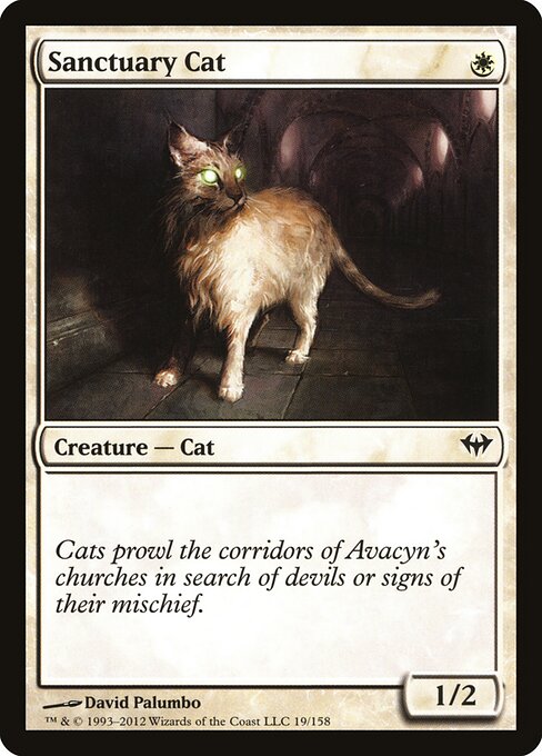Sanctuary Cat Dark Ascension Magic: The Gathering card image