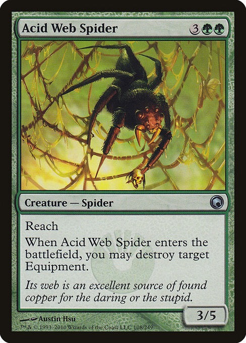 Acid Web Spider - Scars of Mirrodin #108