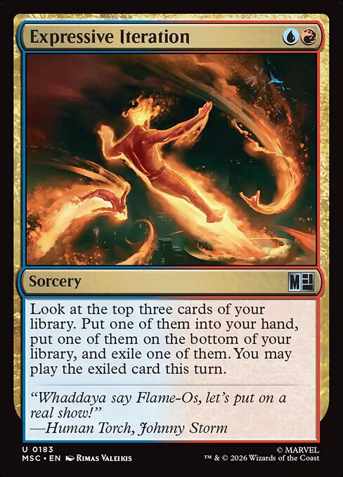 Expressive Iteration Marvel Super Heroes Commander Magic: The Gathering card image