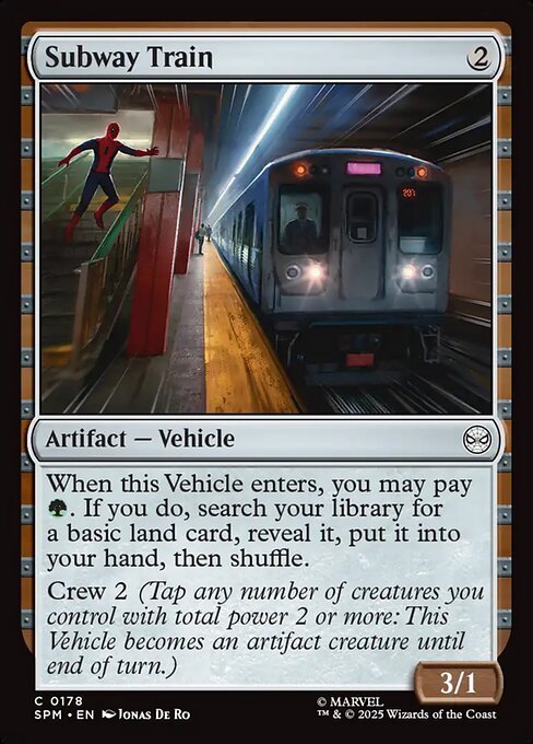 Subway Train Marvel's Spider-Man Magic: The Gathering card image