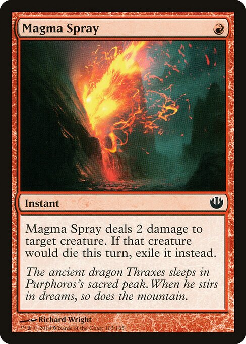 Magma Spray Journey into Nyx Magic: The Gathering card image