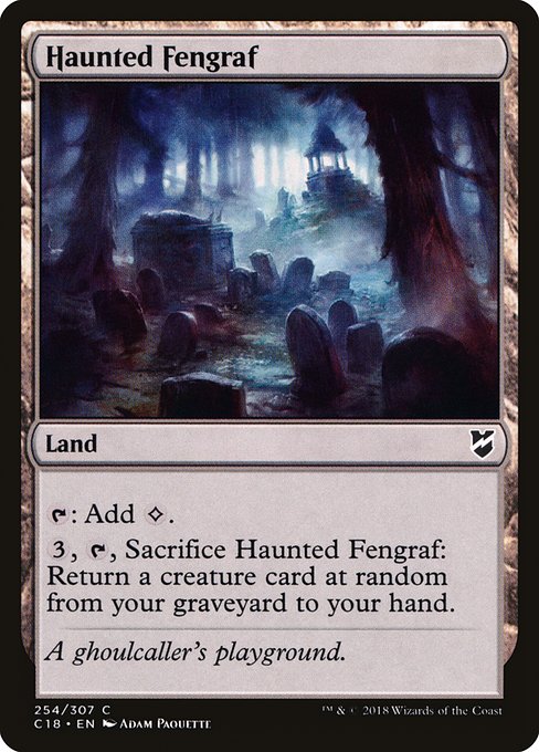 Haunted Fengraf - Commander 2018 #254