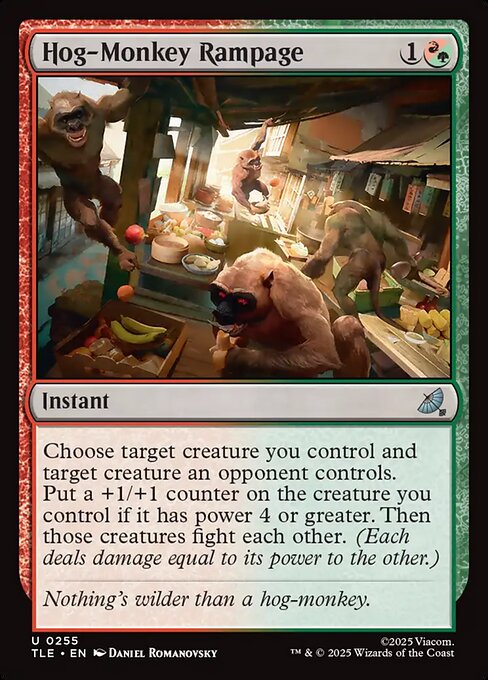 Hog-Monkey Rampage Avatar: The Last Airbender Eternal Magic: The Gathering card image