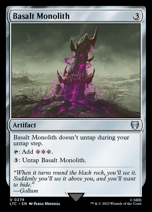 Basalt Monolith Tales of Middle-earth Commander Magic: The Gathering card image