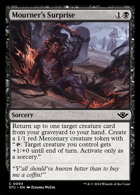 Mourner's Surprise Outlaws of Thunder Junction Magic: The Gathering card image