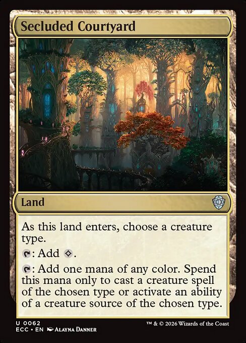 Secluded Courtyard - Lorwyn Eclipsed Commander #62