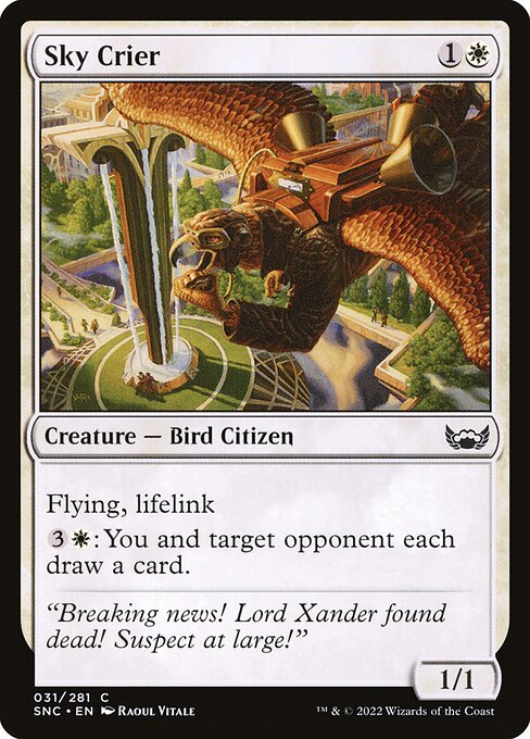 Sky Crier - Streets of New Capenna #31 Magic: The Gathering card image