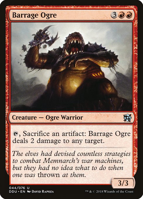 Barrage Ogre - Duel Decks: Elves vs. Inventors #44