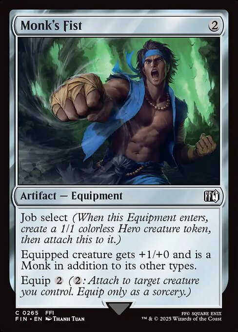 Monk's Fist - Final Fantasy #265 Magic: The Gathering card image
