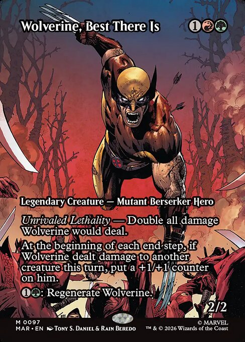 Wolverine, Best There Is Marvel Universe Magic: The Gathering card image