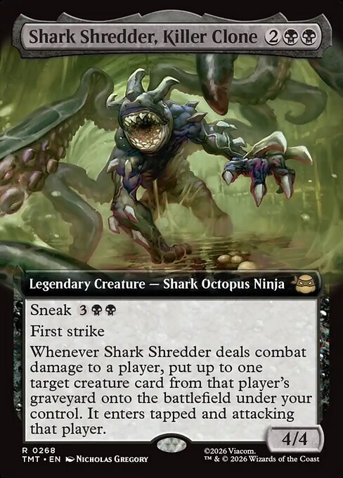Shark Shredder, Killer Clone - Teenage Mutant Ninja Turtles #268 Magic: The Gathering card image