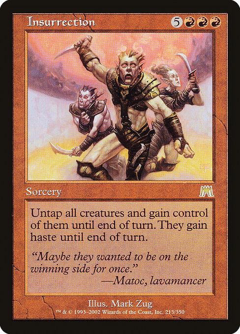Insurrection - Onslaught #213 Magic: The Gathering card image