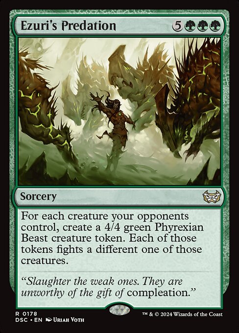 Ezuri's Predation - Duskmourn: House of Horror Commander #178