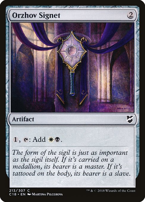 Orzhov Signet - Commander 2018 #213