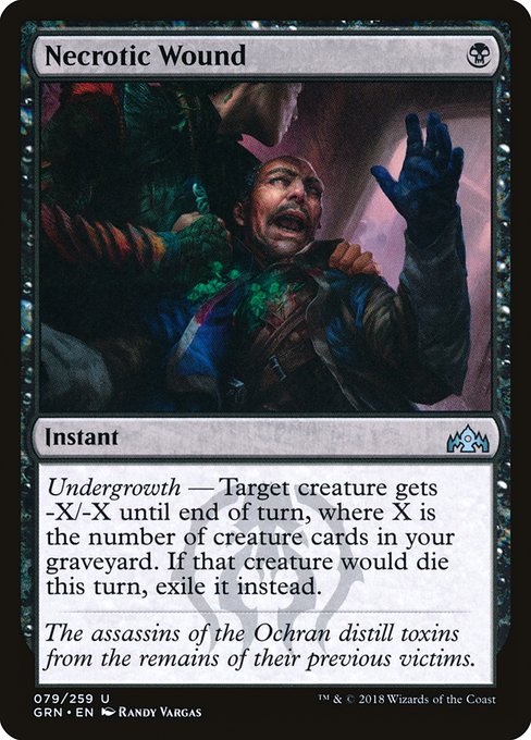 Necrotic Wound - Guilds of Ravnica #79