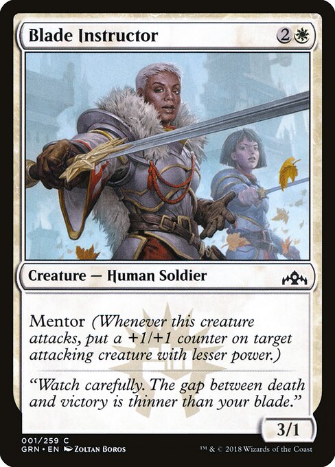 Blade Instructor Guilds of Ravnica Magic: The Gathering card image