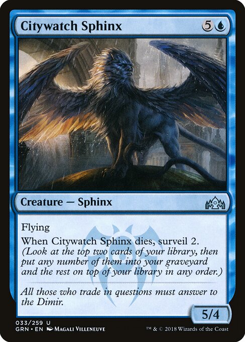 Citywatch Sphinx Guilds of Ravnica Magic: The Gathering card image
