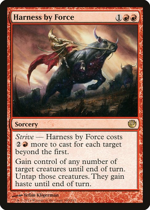 Harness by Force - Journey into Nyx #100 Magic: The Gathering card image