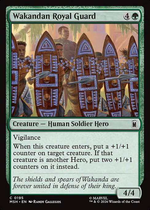 Wakandan Royal Guard Marvel Super Heroes Magic: The Gathering card image