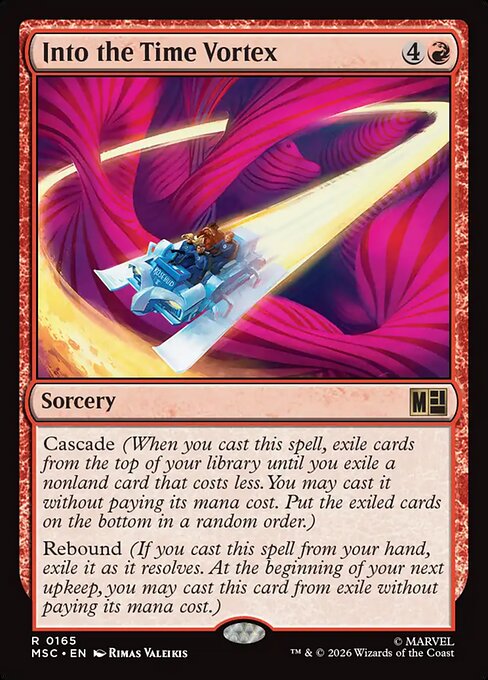 Into the Time Vortex Marvel Super Heroes Commander Magic: The Gathering card image