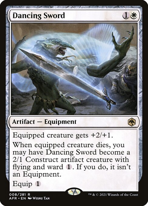 Dancing Sword - Adventures in the Forgotten Realms #8 Magic: The Gathering card image