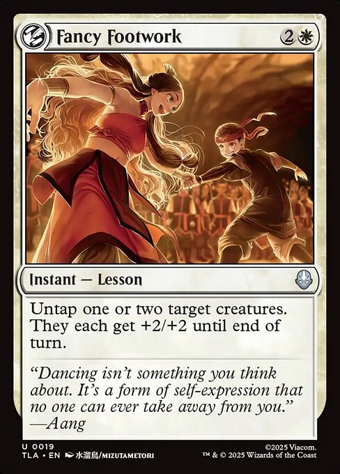 Fancy Footwork - Avatar: The Last Airbender #19 Magic: The Gathering card image