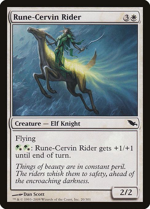 Rune-Cervin Rider - Shadowmoor #20