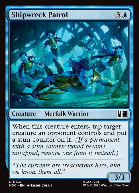 Shipwreck Patrol Marvel Super Heroes Commander Magic: The Gathering card image