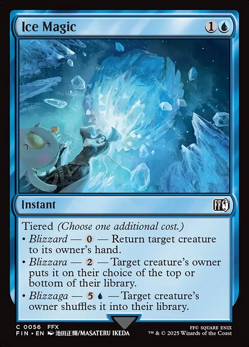Ice Magic - Final Fantasy #56 Magic: The Gathering card image