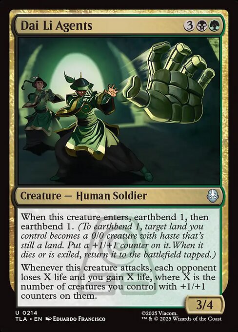 Dai Li Agents Avatar: The Last Airbender Magic: The Gathering card image