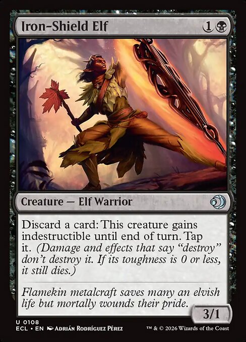 Iron-Shield Elf - Lorwyn Eclipsed #108 Magic: The Gathering card image