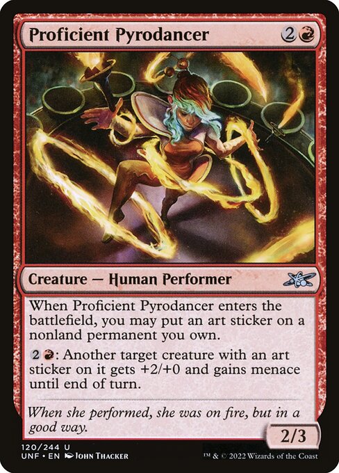 Proficient Pyrodancer - Unfinity #120 - Near Mint - Non-Foil