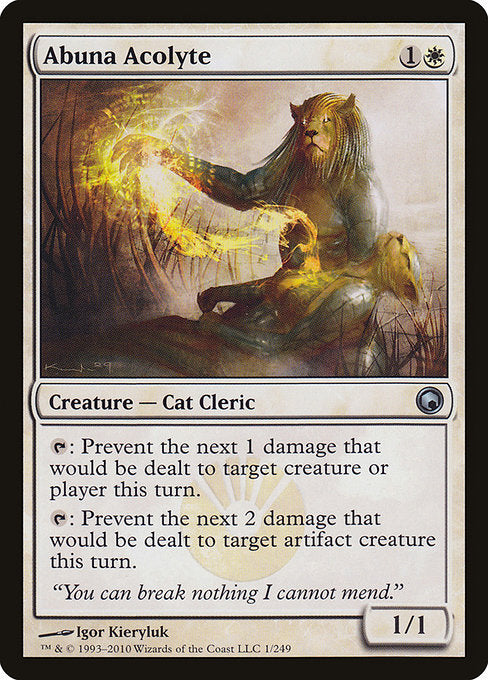 Abuna Acolyte - Scars of Mirrodin #1 Magic: The Gathering card image