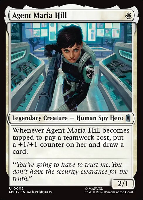 Agent Maria Hill Marvel Super Heroes Magic: The Gathering card image