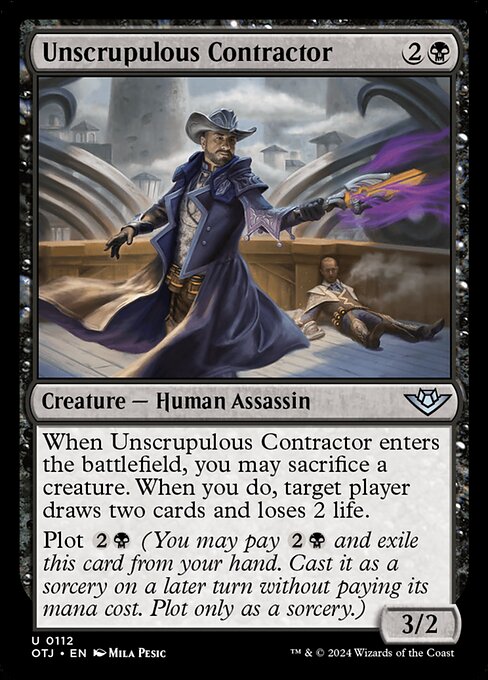 Unscrupulous Contractor - Outlaws of Thunder Junction #112 Magic: The Gathering card image
