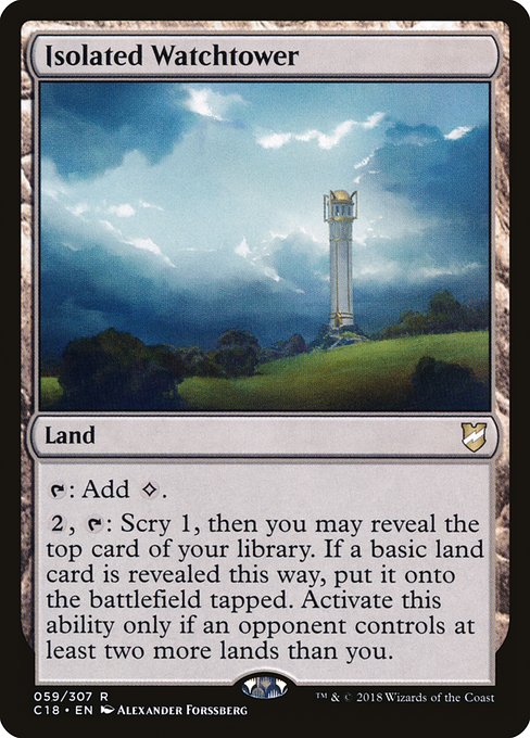 Isolated Watchtower - Commander 2018 #59