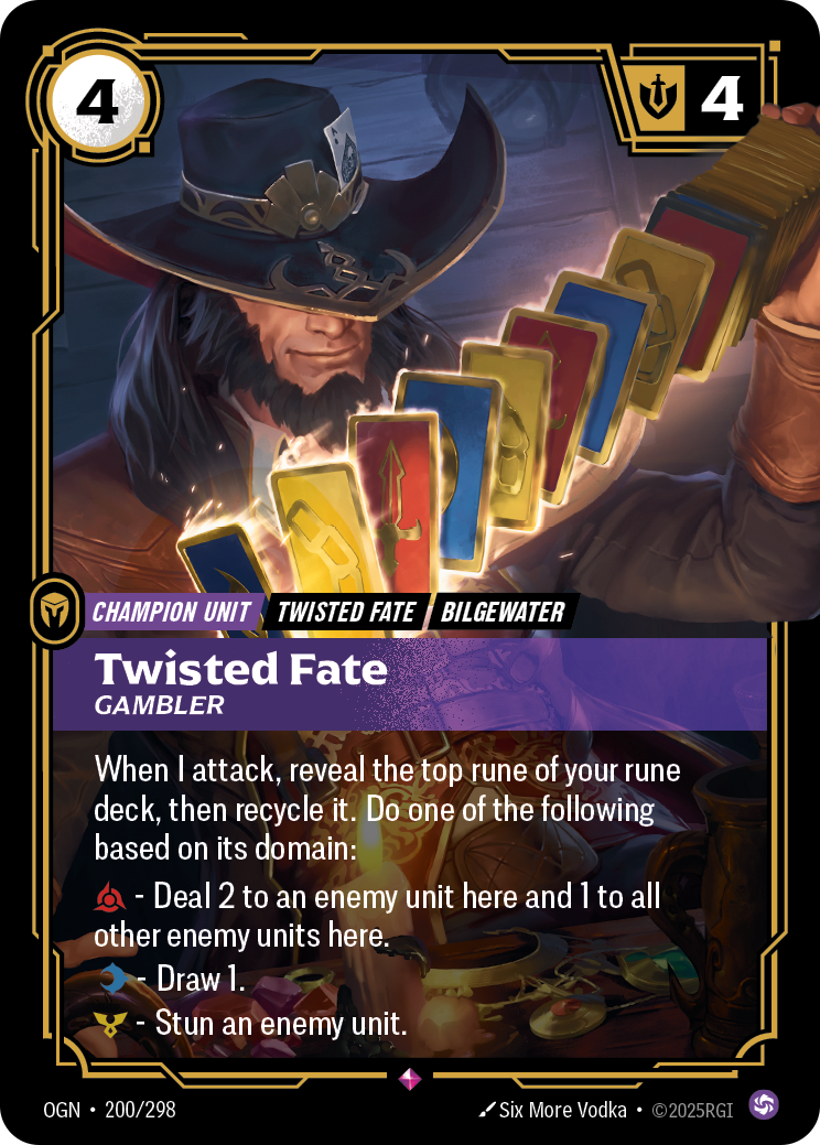Twisted Fate, Gambler Riftbound card image