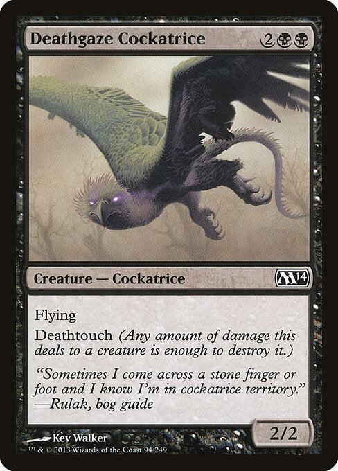 Deathgaze Cockatrice Magic 2014 Magic: The Gathering card image