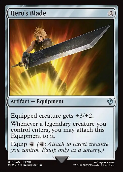 Hero's Blade Final Fantasy Commander Magic: The Gathering card image