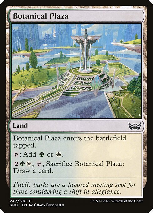 Botanical Plaza Streets of New Capenna Magic: The Gathering card image