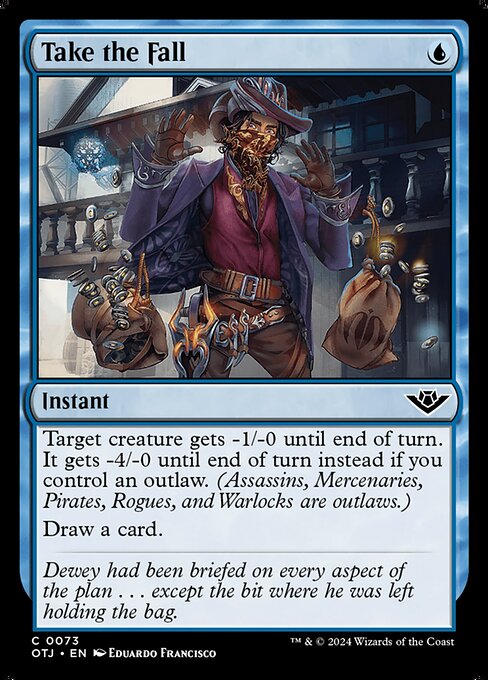 Take the Fall Outlaws of Thunder Junction Magic: The Gathering card image