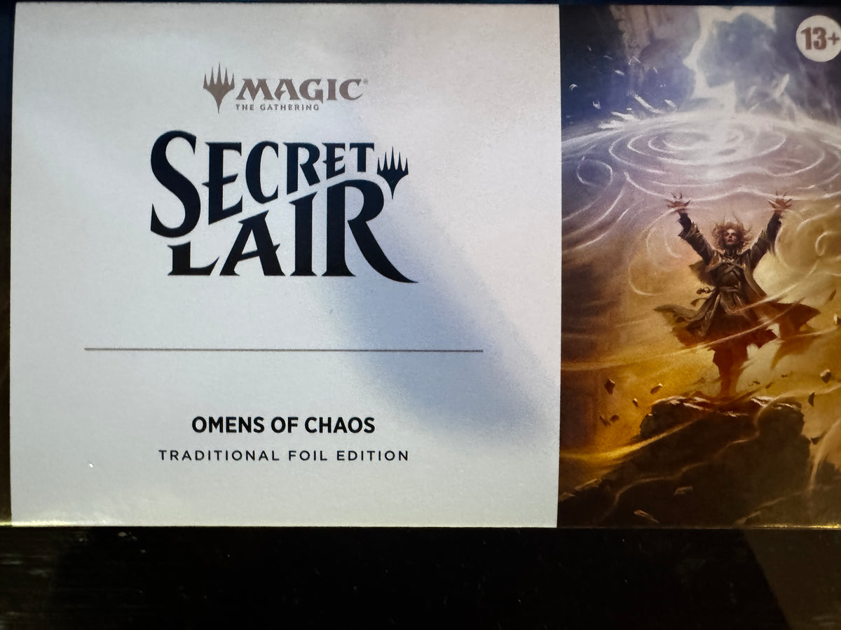 Omens of Chaos secret lair traditional foil unopened