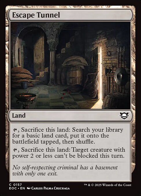 Escape Tunnel Edge of Eternities Commander Magic: The Gathering card image