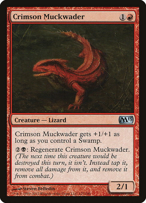 Crimson Muckwader - Magic 2013 #127 Magic: The Gathering card image