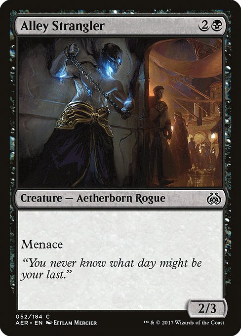 Alley Strangler - Aether Revolt #52 Magic: The Gathering card image