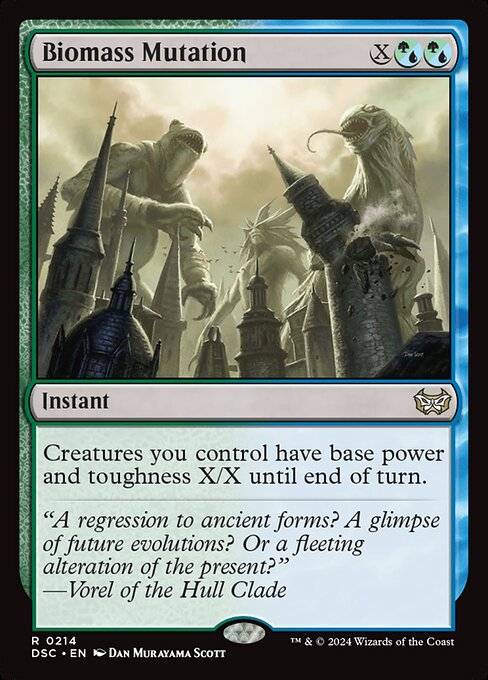 Biomass Mutation - Duskmourn: House of Horror Commander #214