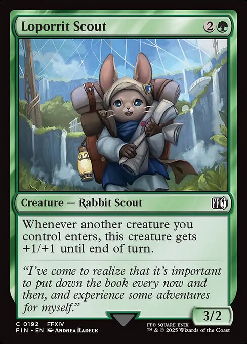 Loporrit Scout - Final Fantasy #192 Magic: The Gathering card image