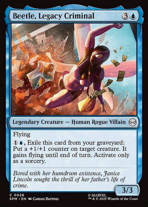 Beetle, Legacy Criminal Marvel's Spider-Man Magic: The Gathering card image