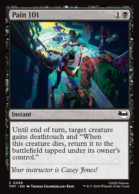 Pain 101 Teenage Mutant Ninja Turtles Magic: The Gathering card image