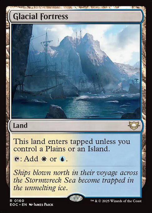 Glacial Fortress - Edge of Eternities Commander #160